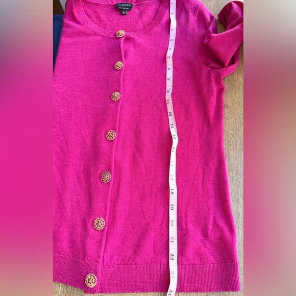 Talbots Women’s Dark Pink Merino Wool Cardigan size S - Picture 6 of 8